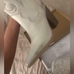 Steve Madden Distressed Leather Tall Cowboy Boots